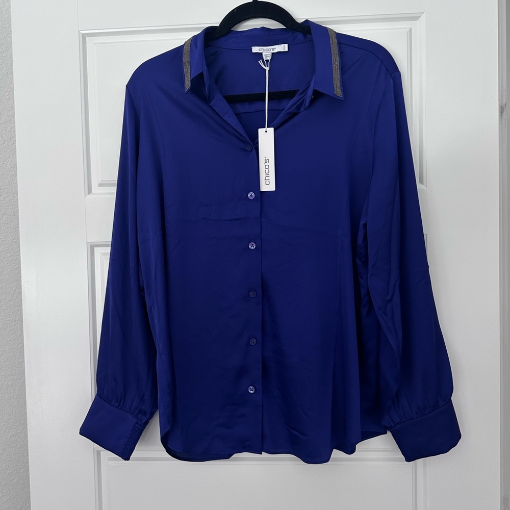 Chico's Top Florentia Plum